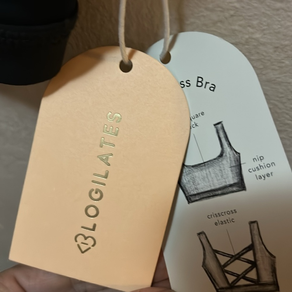 Blogilates Women’s Criss Cross Sports Bra Cameo Blue Size XS NWT - Picture 9 of 10